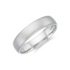Gents 9ct White Gold Frosted Wedding Band