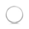 9ct White Gold 5mm Satin Finish Mens Wedding Ring
