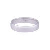9ct White Gold Light Court Wedding Ring 4mm