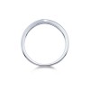 9ct White Gold Wishbone Wedding Band