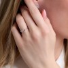 9ct White Gold Plain Wishbone Wedding Band