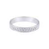 9ct White Gold Fancy Sparkle Cut 3.5mm Wedding Ring