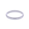 9ct White Gold Patterned Wedding Band 2.5mm