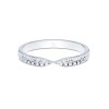 9ct White Gold Sparkle Cut Shaped Wedding Ring