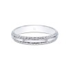 9ct White Gold 2.8mm Edged Sparkle Cut Wedding Band
