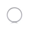 9ct white gold 3.5mm domed sparkle cut wedding band