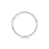 9ct White Gold 2.5mm Hammered Effect Wedding Band