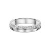 9ct White Gold Sparkle Cut 3.5mm Wedding Band