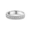 9ct White Gold 4mm Ladies Fancy Ball Pattern Wedding Ring