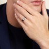 9ct Gold 2 Colour Bevelled Edge 6mm Wedding Band