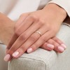 9ct 2 Colour 3mm Ladies Bead Centre Wedding Ring