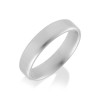Platinum Light Soft Flat Court 5mm Wedding Ring
