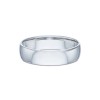 Gents Platinum 5mm D-Shape Wedding Ring