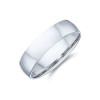 Gents Platinum 5mm Light Court Wedding Ring