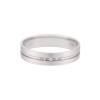 Platinum Pattern Diamond Satin Wedding Ring