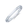 Ladies Platinum 2mm Light Court Wedding Ring