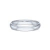 Ladies Platinum 3mm Light Court Wedding Ring