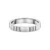 Platinum 3mm Patterned Ladies Wedding Ring