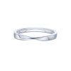 Ladies Platinum Twist Wedding Ring