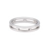 Platinum 0.14ct Diamond Satin and Polished Wedding Ring