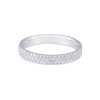 Platinum 0.33ct Round Brilliant Diamond Triple Row Ring