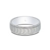 Palladium Wave Pattern 5mm Wedding Band