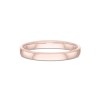 Ladies 9ct Rose Gold 2.5mm Light Court Wedding Ring