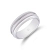 Titanium Patterned Wedding Band 7mm