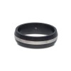 Titanium and Black Carbon Plated 6mm Wedding Band