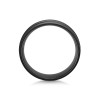 Titanium 6mm Black Double Lined Gents Flat Court Wedding Ring