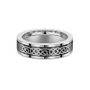 Titanium 6mm Celtic Patterned Gents Wedding Ring