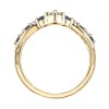 18ct Yellow Gold 0.27ct Diamond and Sapphire Wishbone Eternity Ring