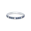 9ct White Gold Brilliant Cut Sapphire And Diamond 0.36ct Eternity Ring