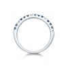 9ct White Gold Brilliant Cut Sapphire And Diamond 0.36ct Eternity Ring