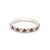 18ct Yellow Gold Brilliant Cut Ruby and Diamond 0.60ct Eternity Ring
