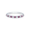 9ct White Gold Brilliant Cut Ruby and Diamond 0.41ct Eternity Ring