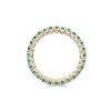 9ct Yellow Gold Brilliant Cut 0.74ct Emerald Eternity Ring