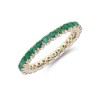 9ct Yellow Gold Brilliant Cut 0.74ct Emerald Eternity Ring