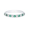 18ct-white-gold-7x-0-03ct-round-brilliant-cut-emerald-and-0-18ct-diamond-eternity-ring