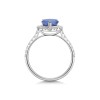 18ct White Gold Pear Shape 1.65ct Tanzanite & Diamond Halo Ring