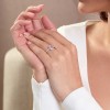 18ct White Gold Oval Cut 0.50ct Pink Sapphire Halo with Diamond Shoulders