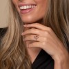 9ct Rose Gold Brilliant Diamond And Pear Cut Morganite 0.18ct And 1.50ct Cluster Ring 2