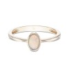 9ct Yellow Gold Oval Cut Opal 0.30ct Solitaire Ring