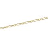 9ct Yellow Gold Diamond Cut Figaro 61cm Gents Necklet 