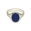 9ct Yellow Gold Lapis-Lazuli Signet Ring 2