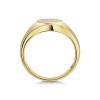 9ct Yellow Gold Gents Circle Signet Ring