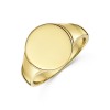 9ct Yellow Gold Gents Circle Signet Ring