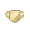 9ct Yellow Gold Gents Circle Signet Ring