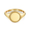 9ct Yellow Gold Twisted Rope Mens Signet Ring