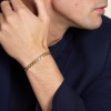 18ct Yellow Gold Gents 6.10mm Curb Bracelet